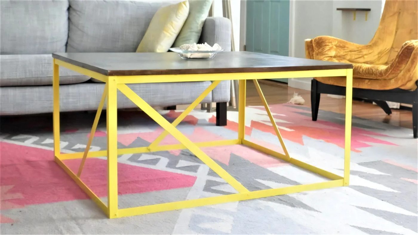 3a Metal And Wood Coffee Table walkthrough Plaster And Disaster Featured On Bekob 034151