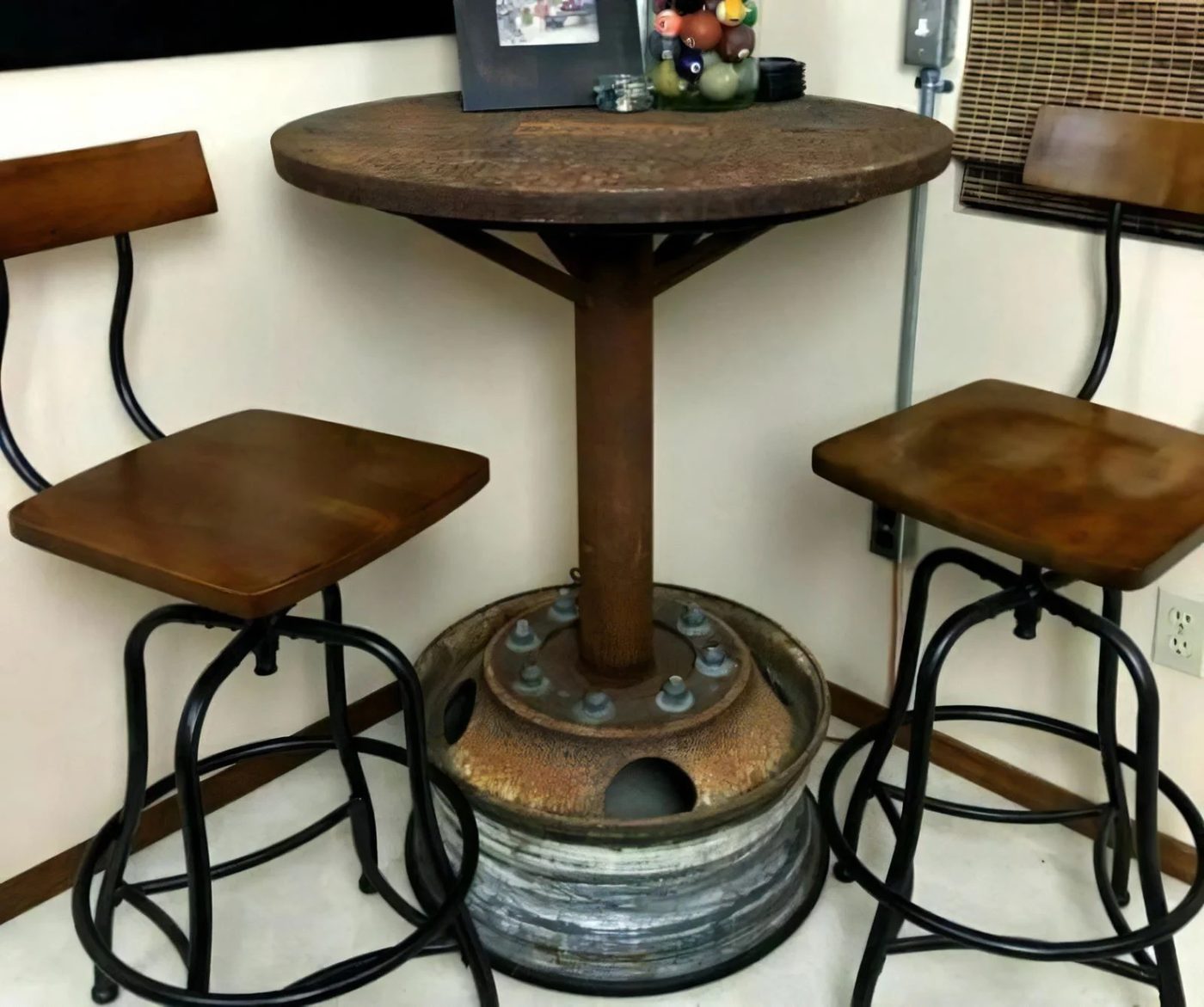 4a Industrial Bar Table Built Of Salvaged Materials By Salvage Sister And Mister Featured On @Bekob 768x1024 034055