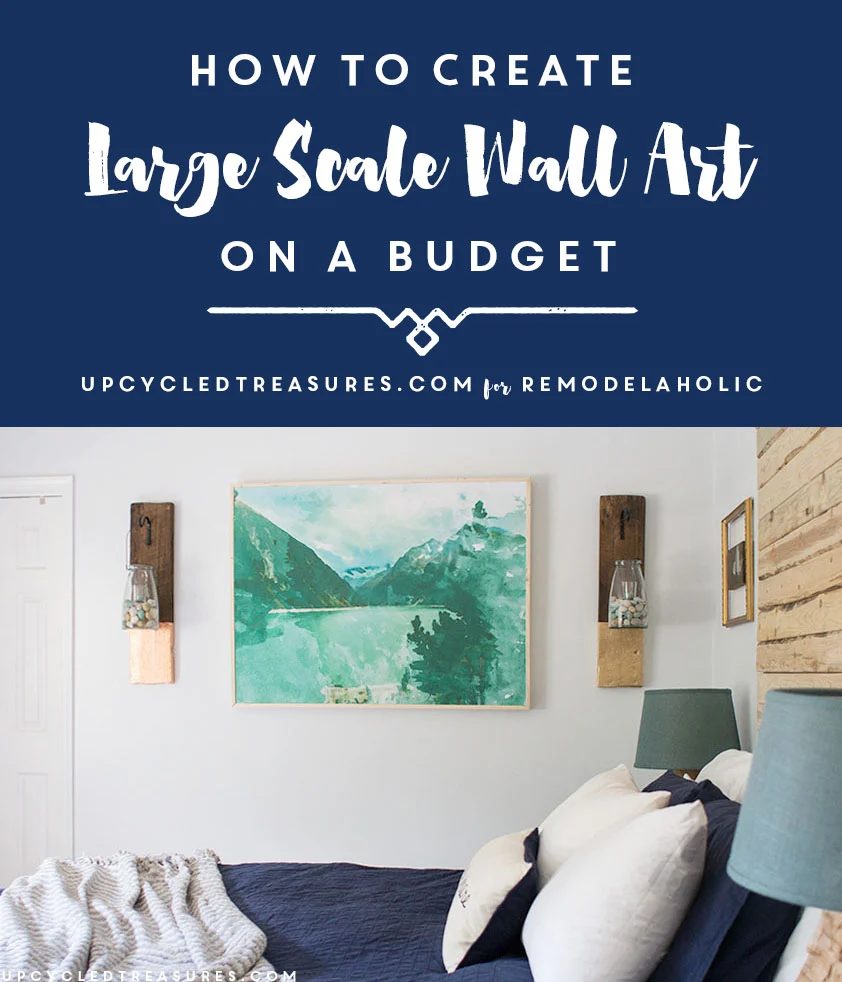 Large Handmade Wall Art On a modest-cost -- this is so straightforward to do yourself!