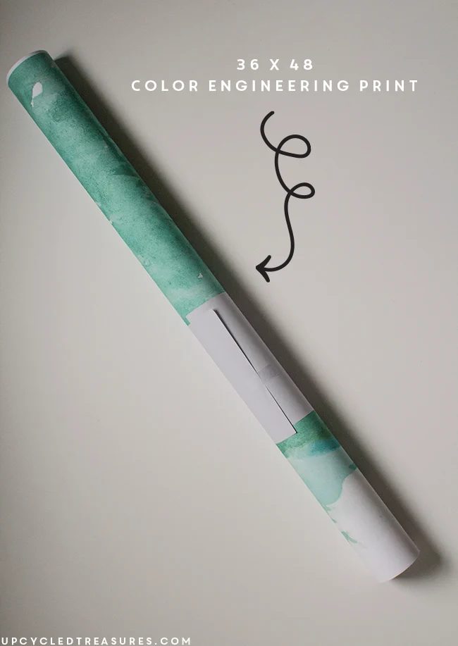 How to Create Wall Art from a Color Engineering Print by Upcycled Treasures for Bekob