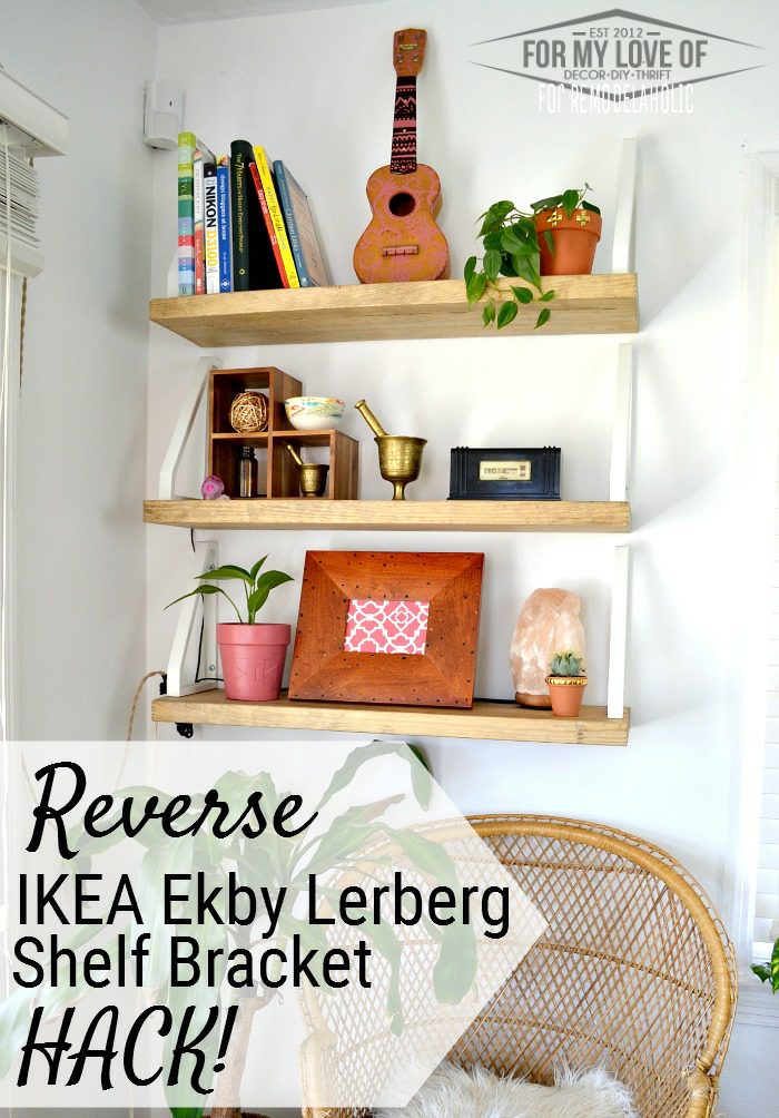 straightforward Wall Shelf with Reverse Ikea Lerberg method Bekob