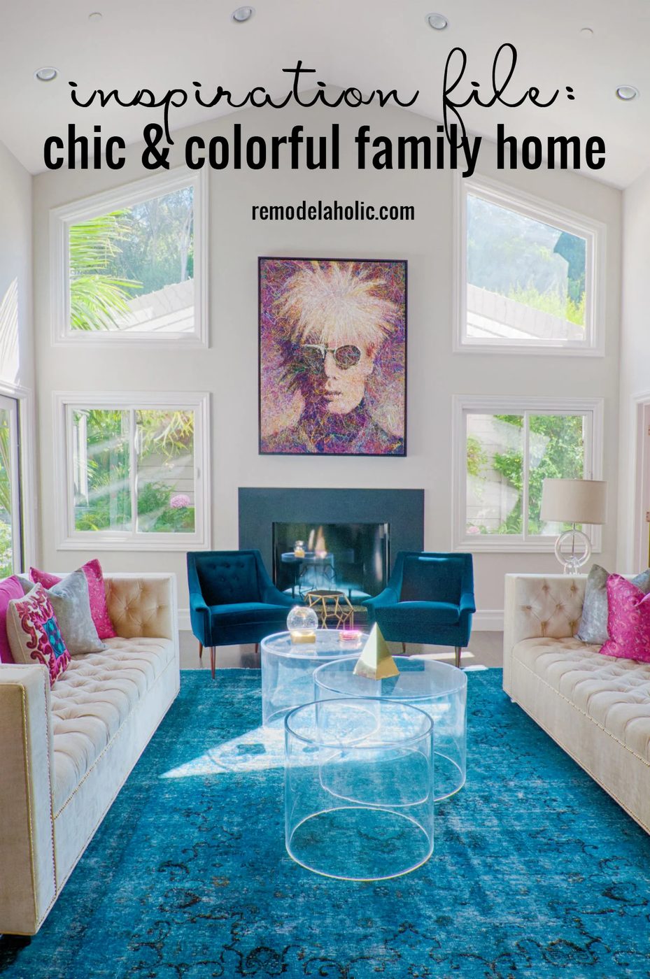 Inspiration File Chic Colorful Family Home Transitional Color Bekob