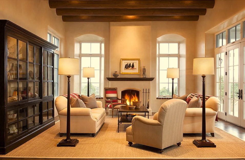 comfortable southwestern living room by Violante & Rochford Interiors, photo credit © Wendy McEahern