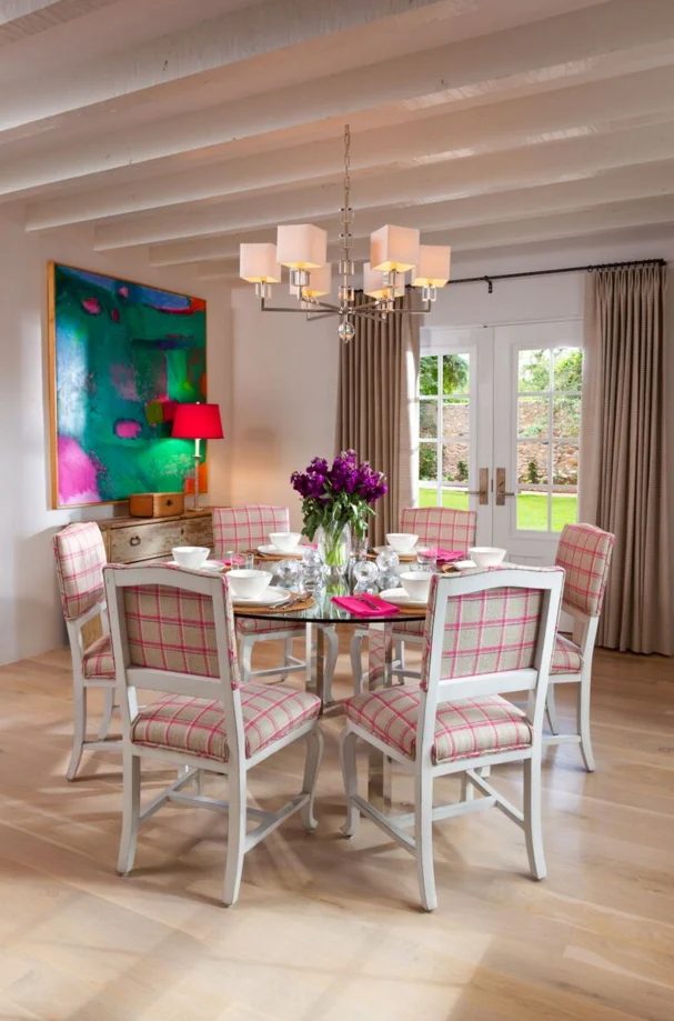 eclectic mixed styles in this dining area by Violante & Rochford Interiors, photo credit © Wendy McEahern
