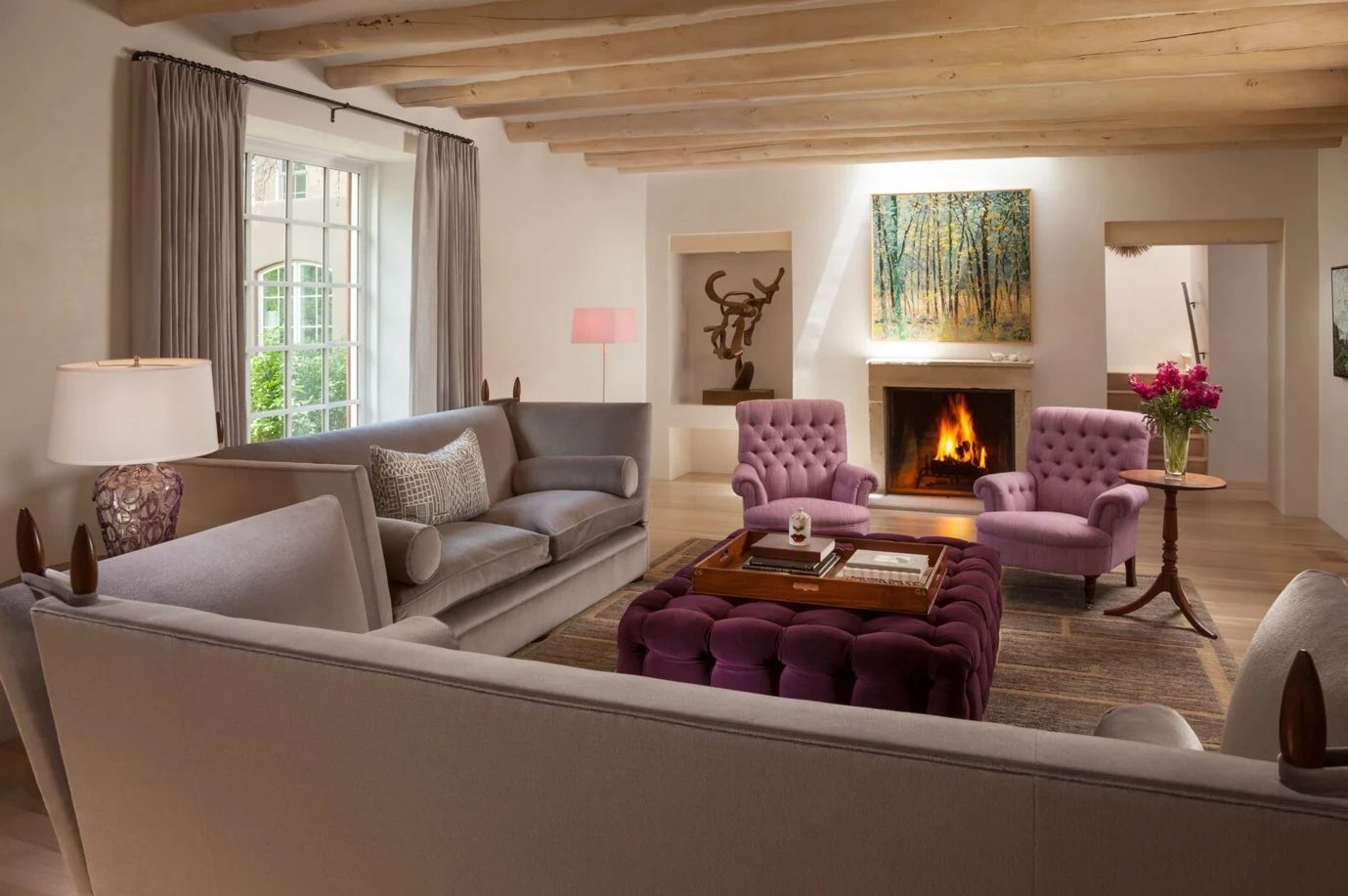 contemporary living room by Violante & Rochford Interiors, photo credit © Wendy McEahern