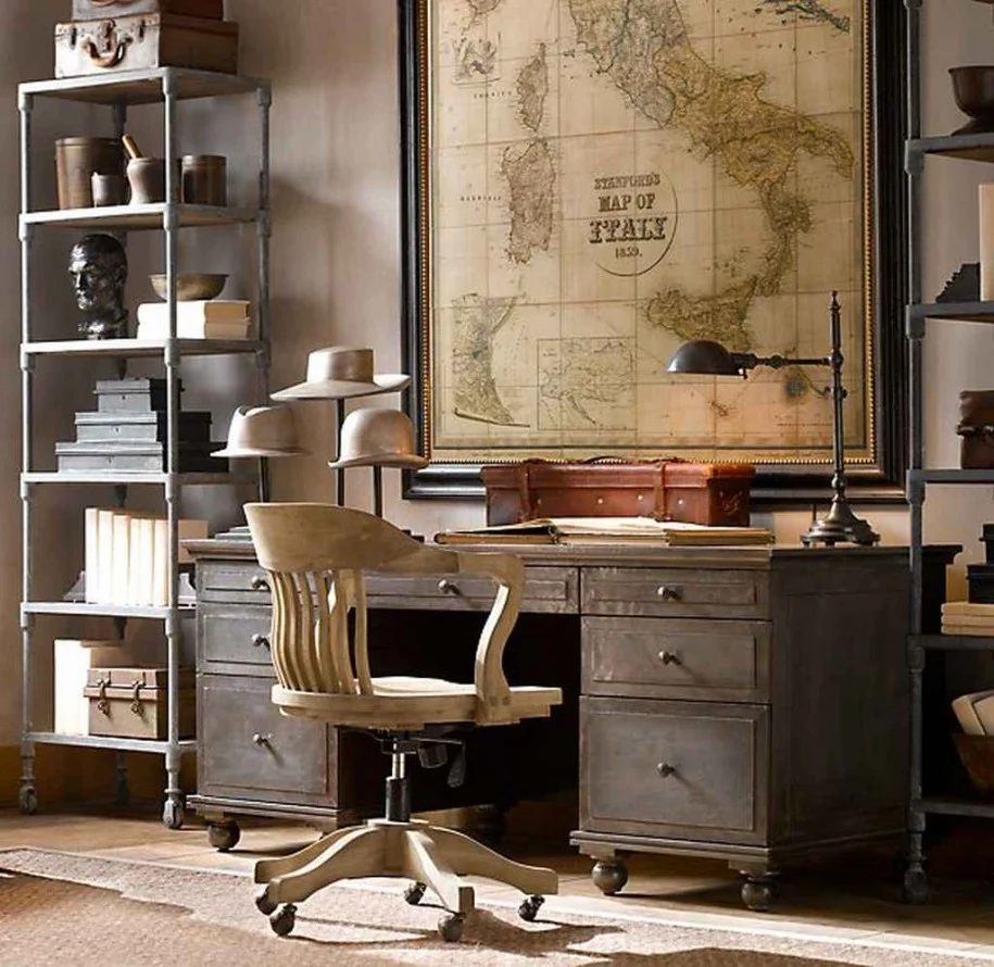 old-maps-decoration-for-office homedit