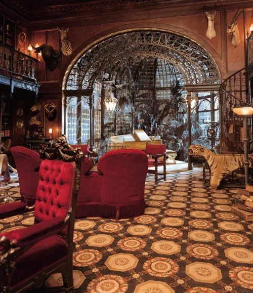 Steampunk living room steampunk tendancies