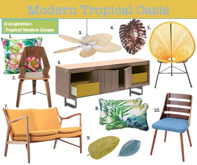 Modern Tropical Decor options