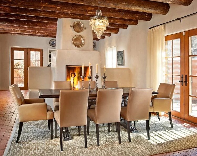 modernized Southwest style dining room by Violante & Rochford Interiors, photo credit © Wendy McEahern