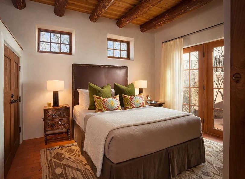neutral modern Southwest bedroom by Violante & Rochford Interiors, photo credit © Wendy McEahern