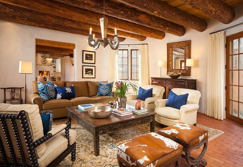 modern Southwest styled living room by Violante & Rochford Interiors, photo credit © Wendy McEahern