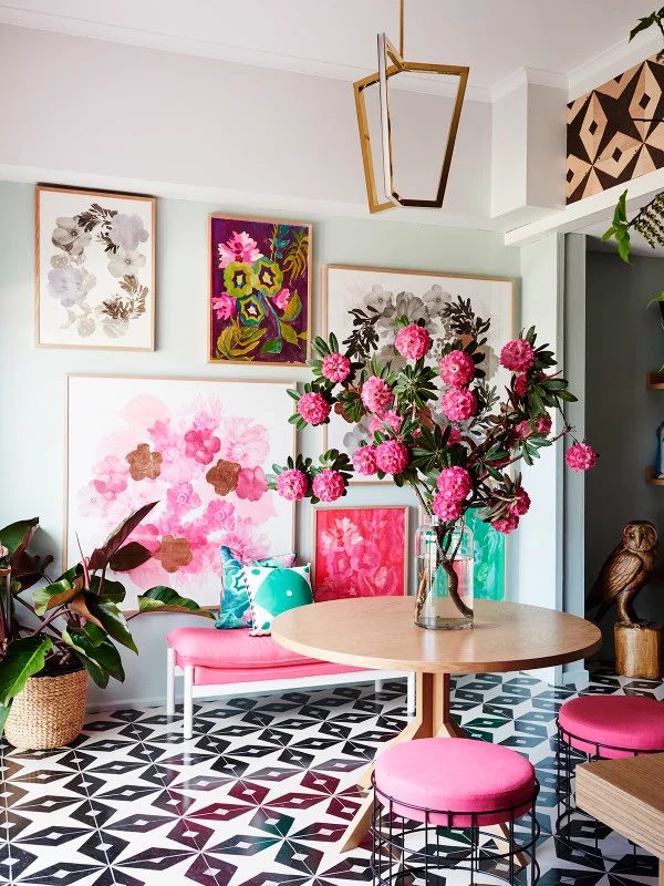 Brightened up French Floral Modern design The Design Files