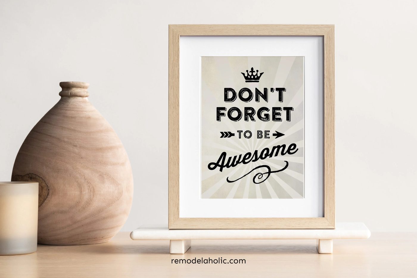 Inspirational Free Printable Wall Art For Bedroom - Don't Forget To Be solid