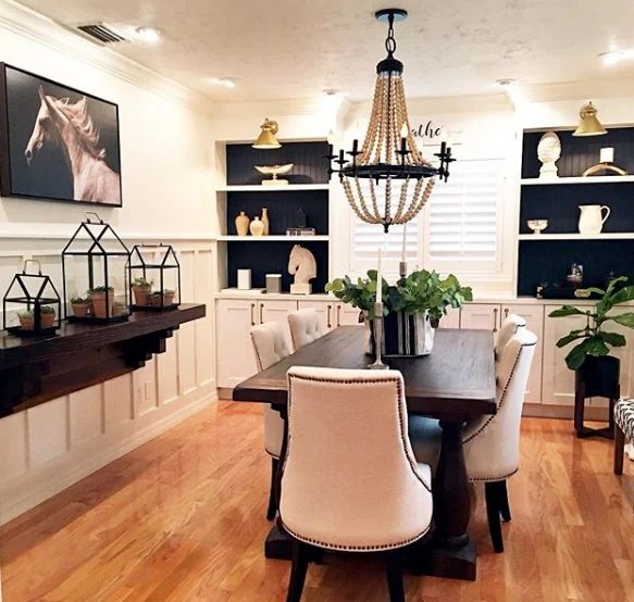Black And White Dining Room Thedailynest