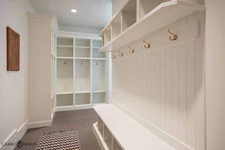 built-in mudroom with lockers and benches | 100+ striking Mudrooms and Entryways at Bekob.com