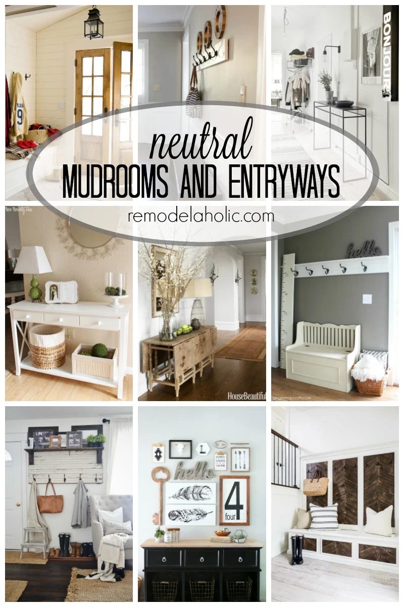 Neutral Mudrooms and Entryways via Bekob.com