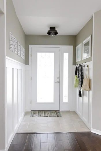 Board and Batten Entryway, neutral and classic | 100+ striking Mudrooms and Entryways at Bekob.com