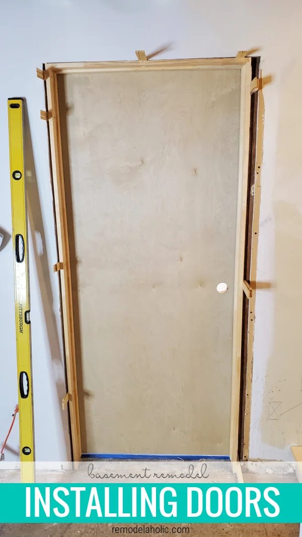 Install New Solid Wood Doors In A 1960's Basement Remodel, Remodelahohlic