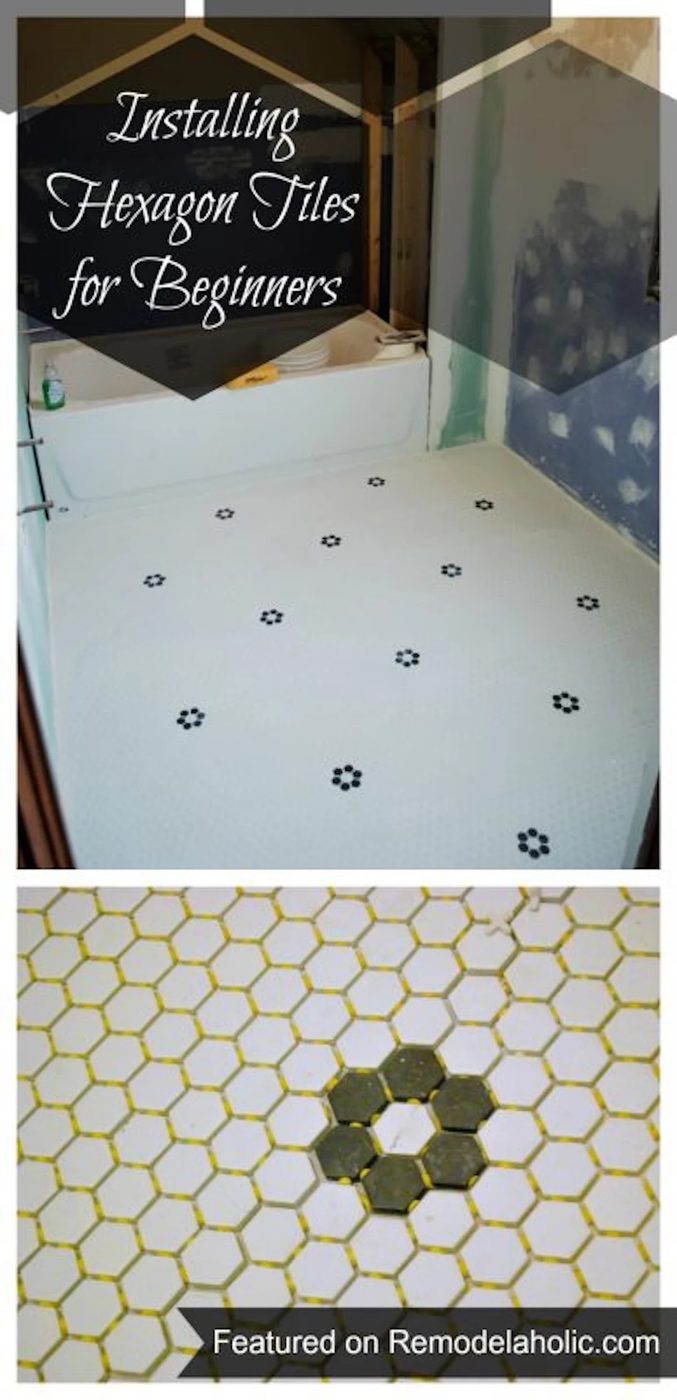 20140510 Installing Hexagon Tiles For Beginners Tips Tiling Hexagon 387x800