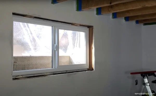 Installing New Windows in Our Basement Remodel