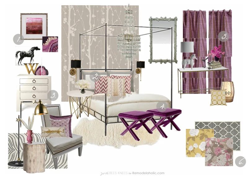 6 Tips on decorating with Radiant Orchid from Bekob.com