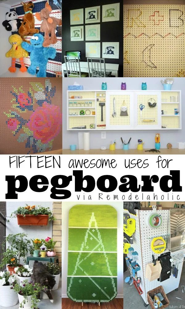 15 Great Uses For Pegboard via Bekob