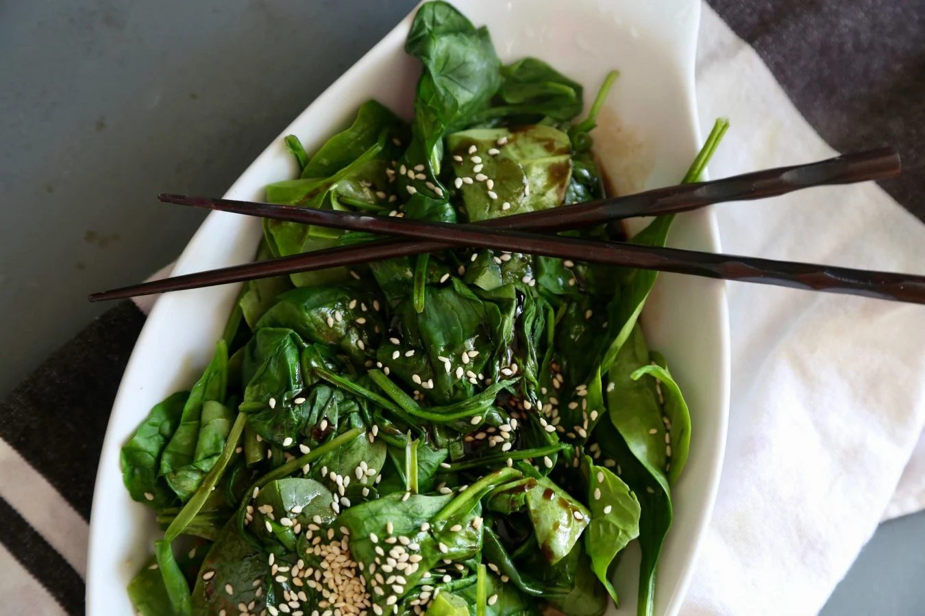 Japanese Spinach Salad