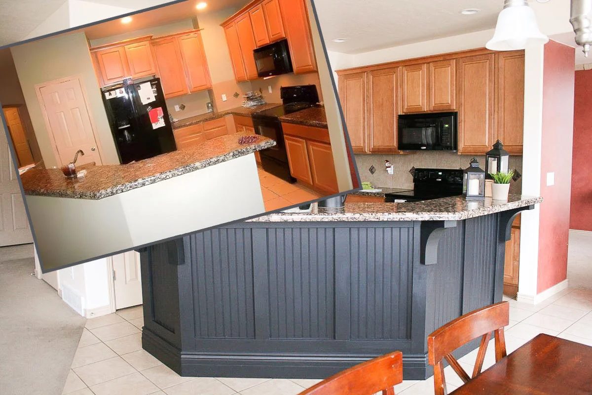 Before And After Island Makeover