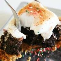 fudge brownie smores pie recipe