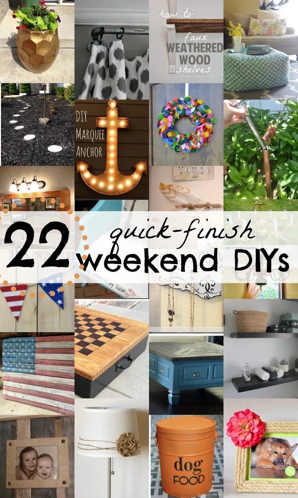 22 Handmade Projects You Can Start and Finish This Weekend via Bekob.com