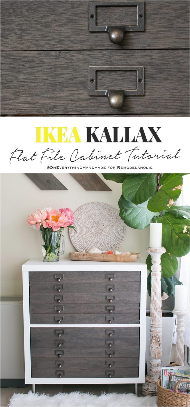 Kallax Flat File Cabinet Makeover Pinterest1