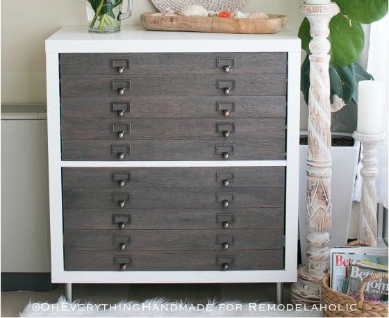 Kallax method with Drawers - Flat File Cabinet By Oh Everythind Handmade On Bekob