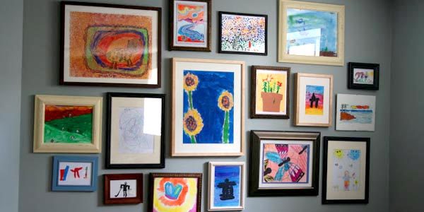 Kids Art Gallery Wall