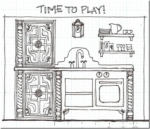 Kids-cottage-kitchen-sketch-plans-to-build