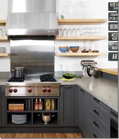great cabinets open uppers