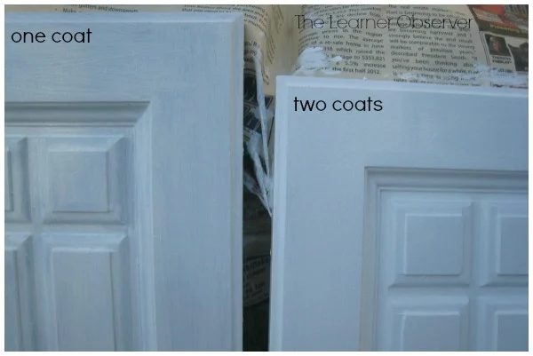 use Zinsser primer to make over a wood and laminate hutch, The Learner Observer featured on Bekob
