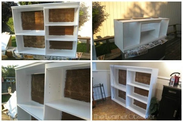 paint and prime kitchen hutch makeover, The Learner Observer featured on Bekob