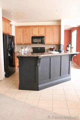 black board and batten kitchen island makeover-25