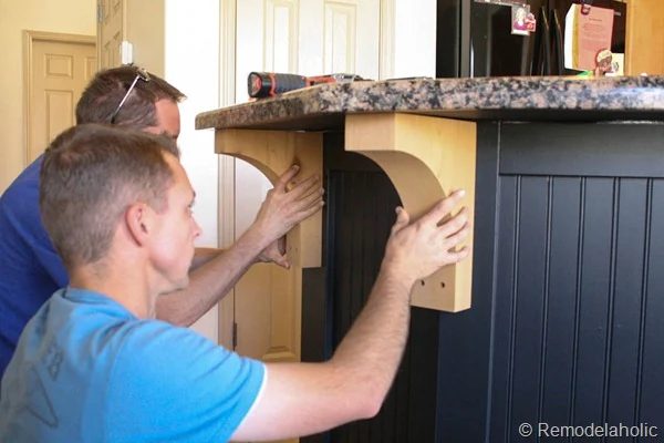 black board and batten kitchen island makeover-11