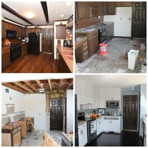 before and after kitchen remodel, construction2style on @Bekob