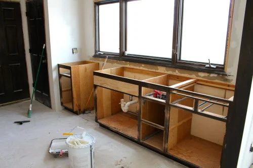 kitchen renovation, reusing cabinets, construction2style on @Bekob
