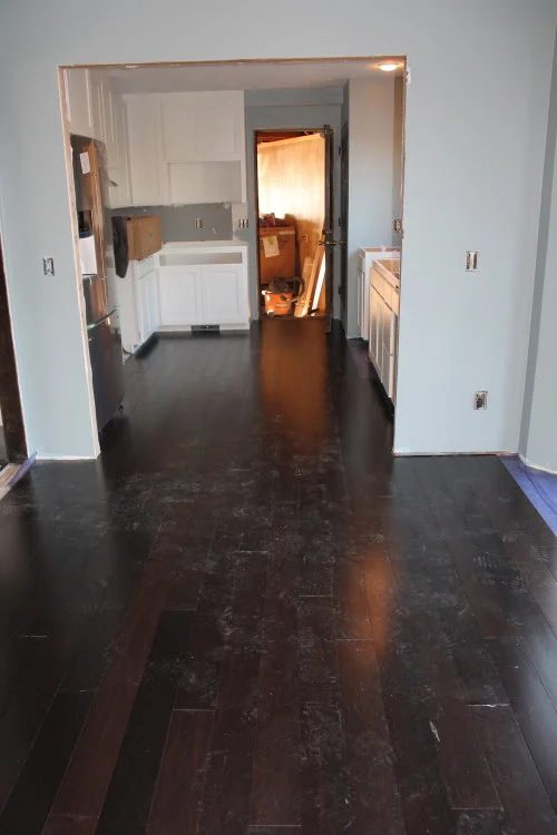 installed wood floors in a kitchen renovation, construction2style on @Bekob