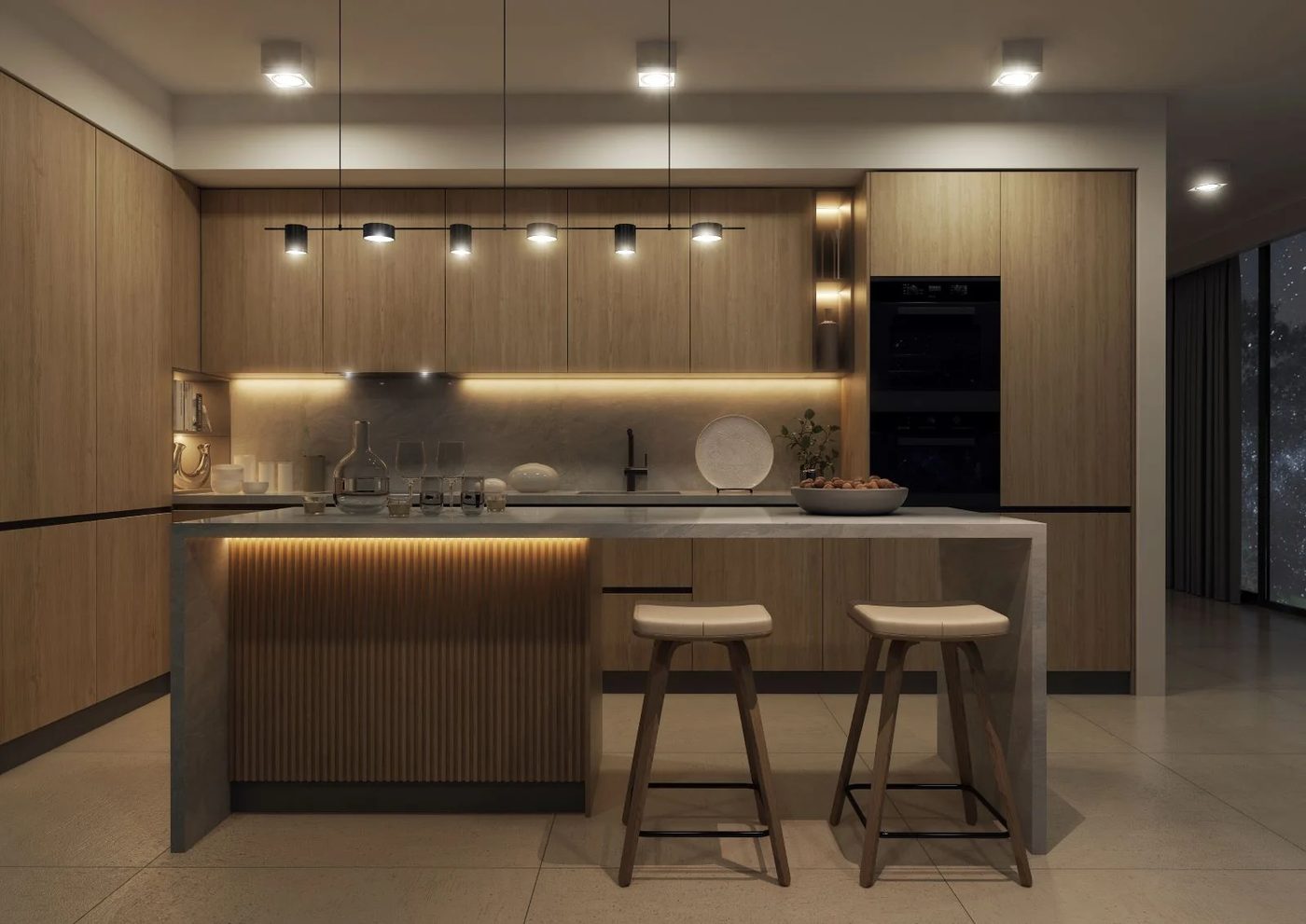 Elegant Kitchen Lighting