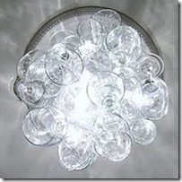 handmade chandelier wine glass