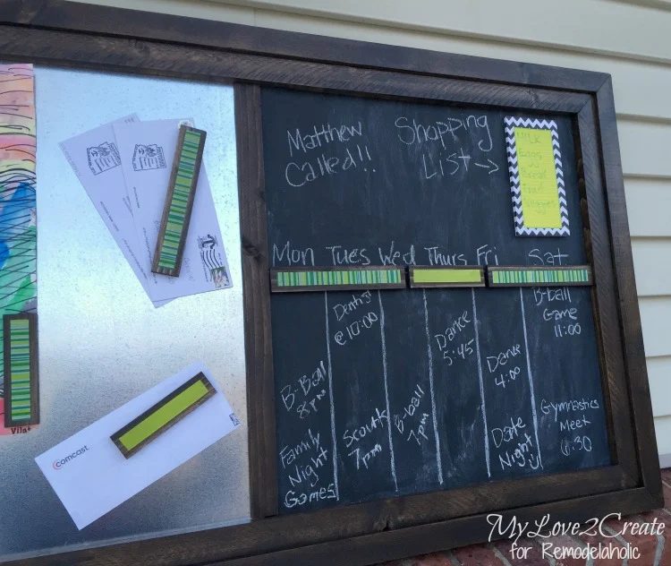 metallic chalkboard
