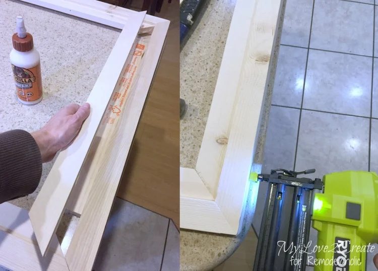 inside frame trim short side