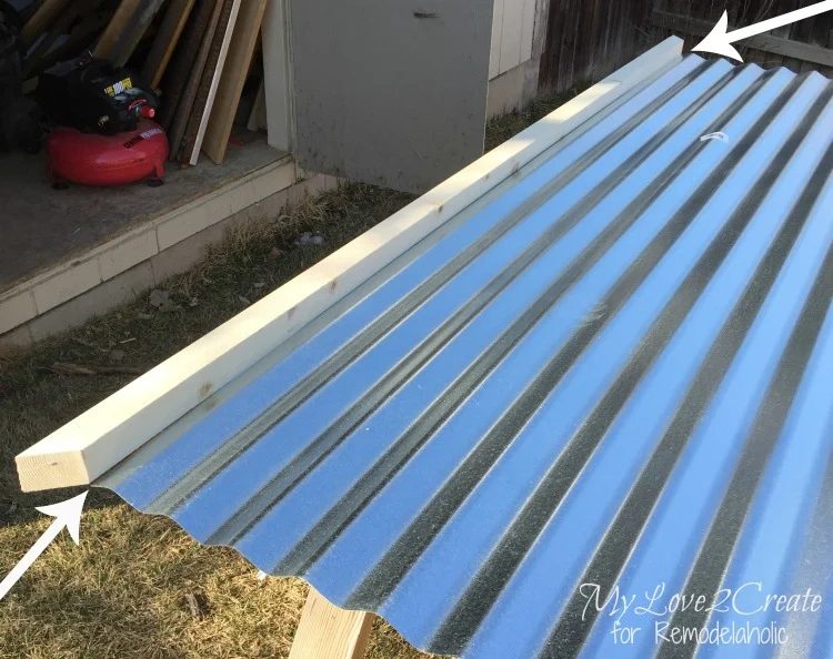 making sure 2x2 frame will fit around the metal