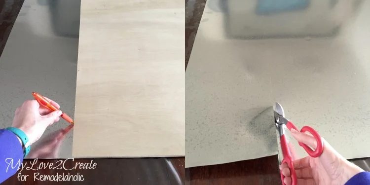 measuring and cutting metal