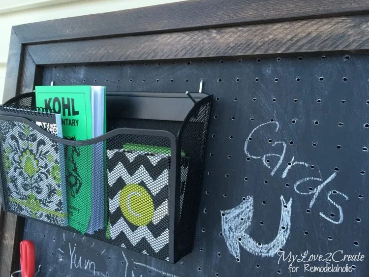 hanging file on pegboard