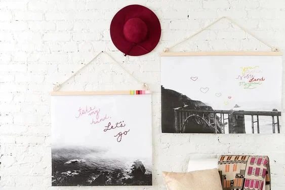 Large Handmade Wall Decor options Using Inexpensive Engineer Prints